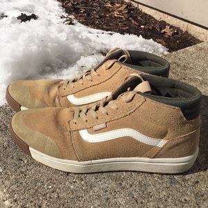 Tan Suede High Top Vans